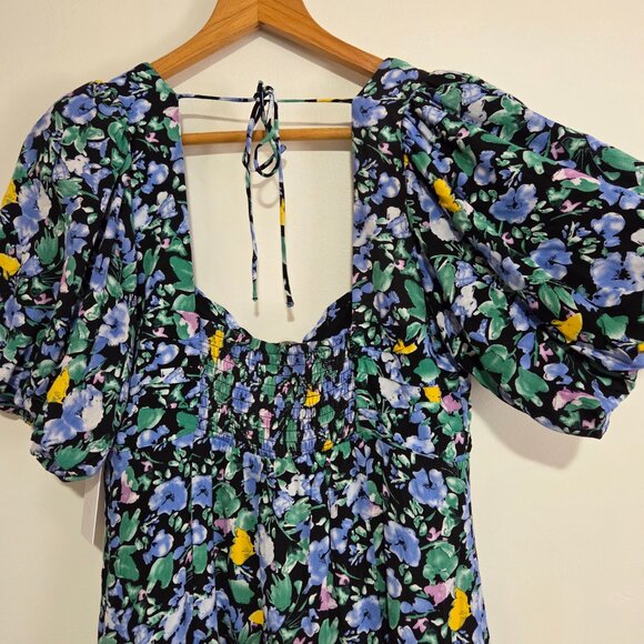 NWT ASTR THE LABEL FLORAL SWEETHEART NECK FLORAL DRESS SIZE MEDIUM - Picture 9 of 16